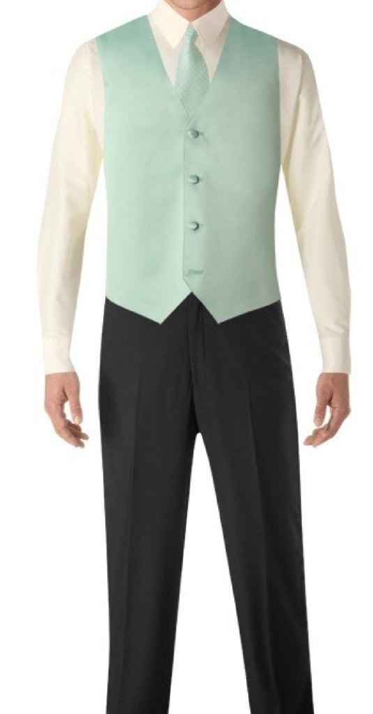 Tuxedos... matching vest to tie or tux colour? - 2