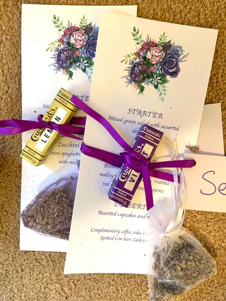 Worked on my menu place settings today! - 2