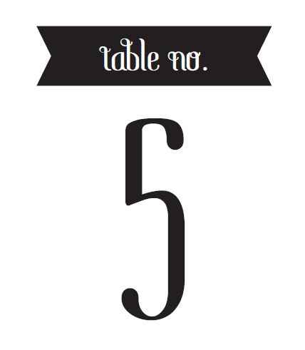 Show me your table numbers !