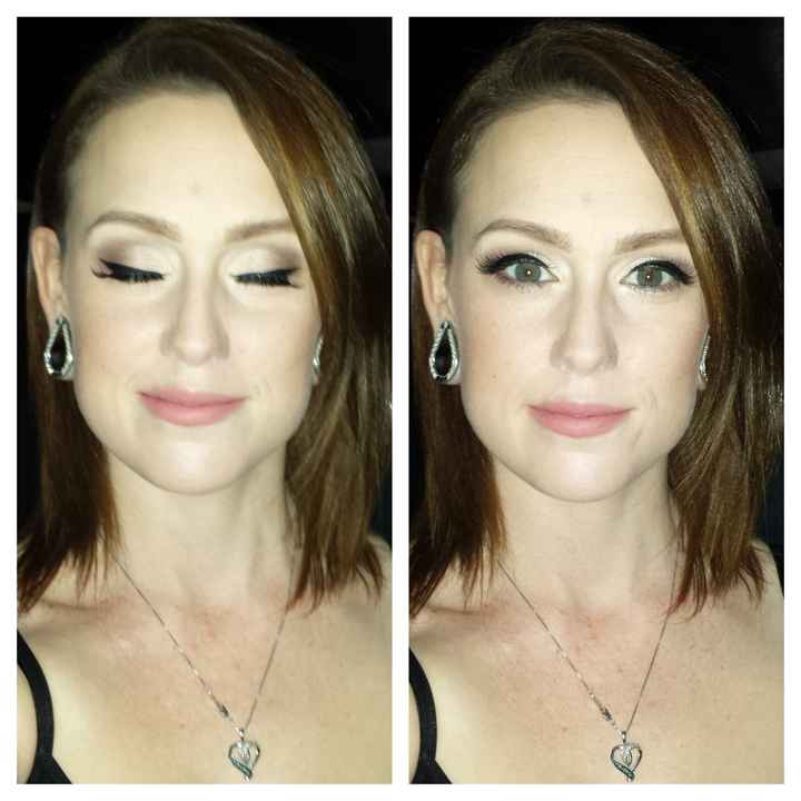 can i see pics of your wedding day makeup!!