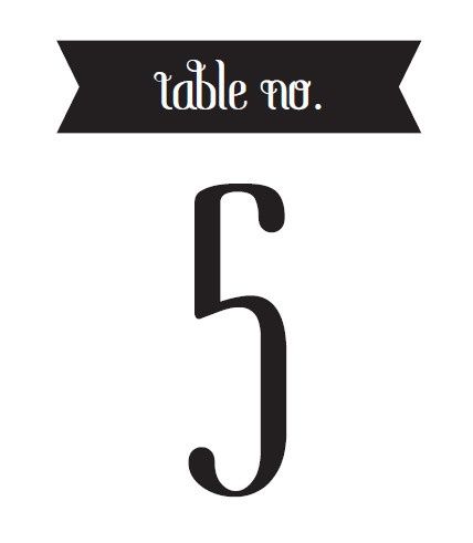 table number's