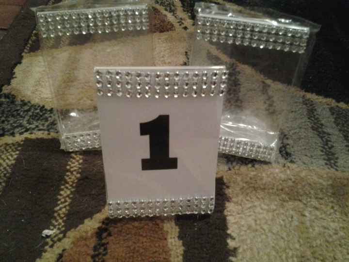 DIY TABLE NUMBER HOLDERS