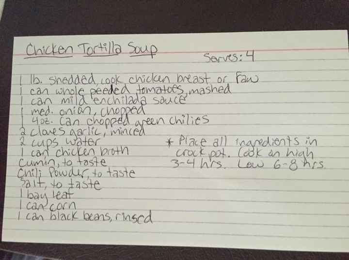 NWR Soup Recipes