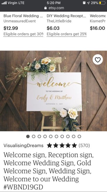 Wedding signs - 1