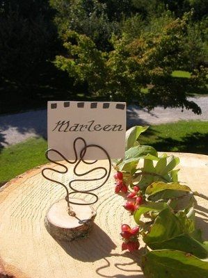 Table number holders...