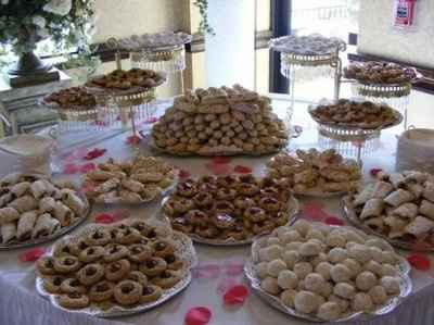 cookie table used as favors