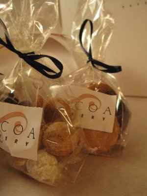 cookie table used as favors