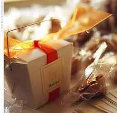 cookie table used as favors