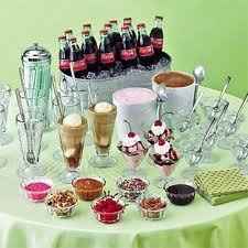 Did you or are you doing an ice cream buffet?