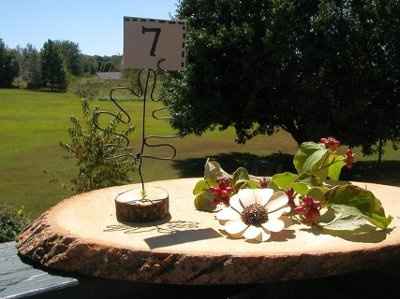 Table number holders...
