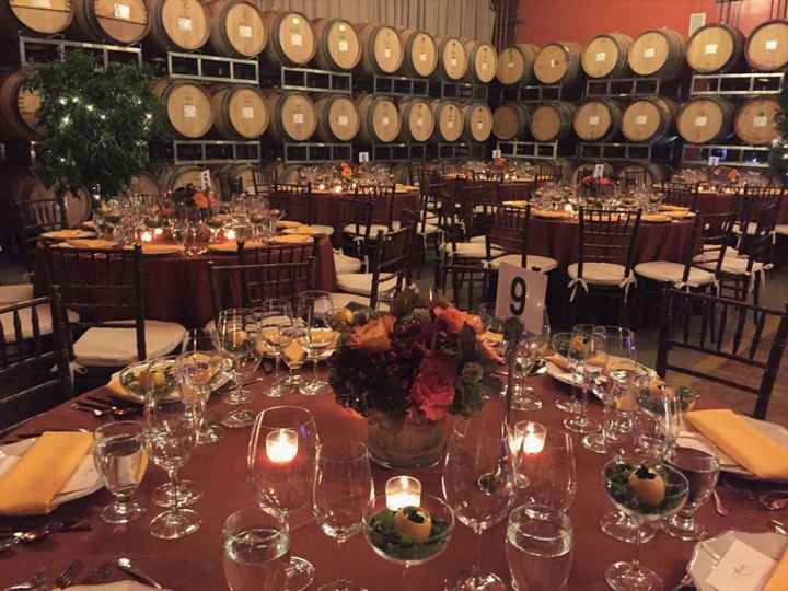 Barrel room indoor reception