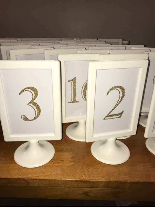 ISO easy DIY table number ideas