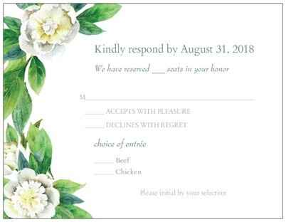 RSVP card