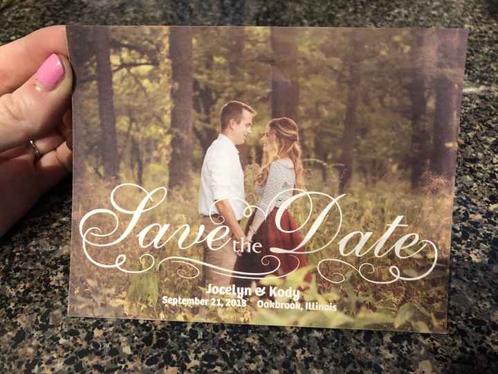  Let’s see those save the dates! - 1