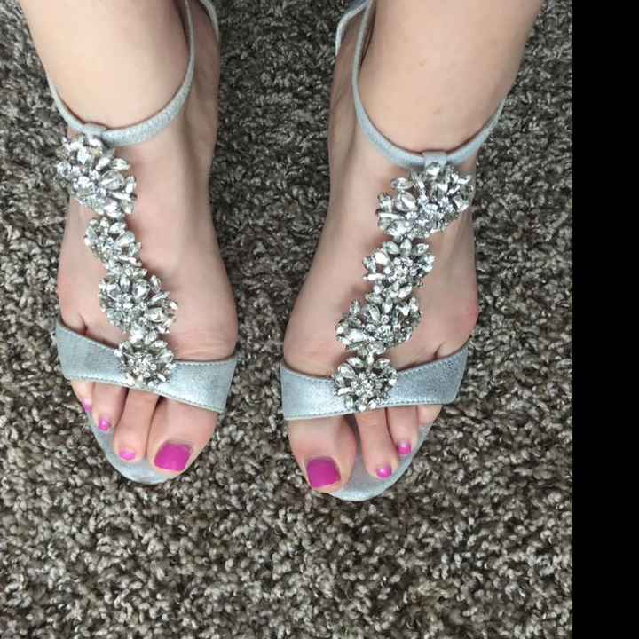 Show me your wedding shoes, any wedge heels in the house? - 2
