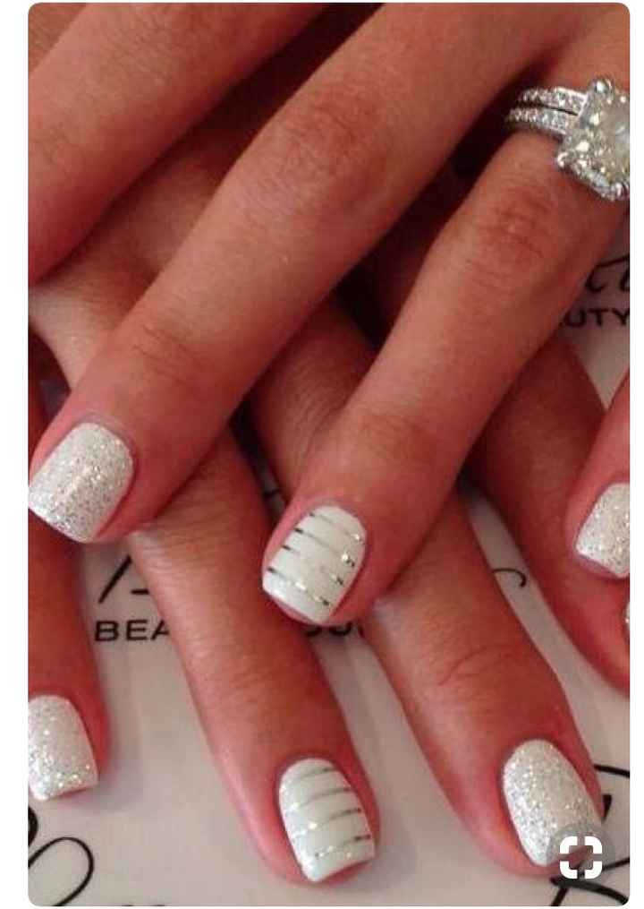 Wedding day nails - 1