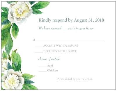 RSVP card