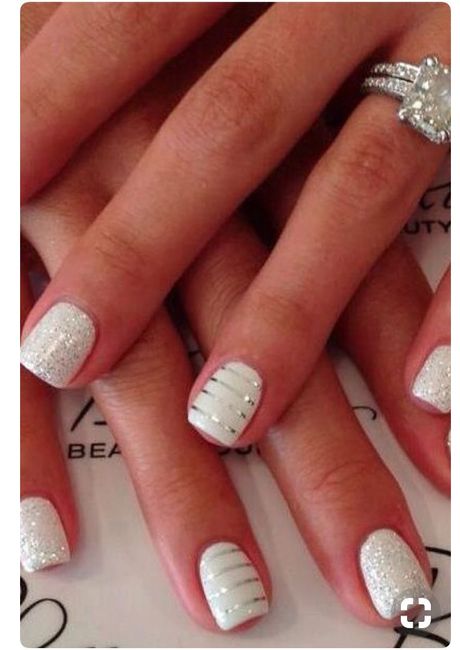 Wedding day nails - 1