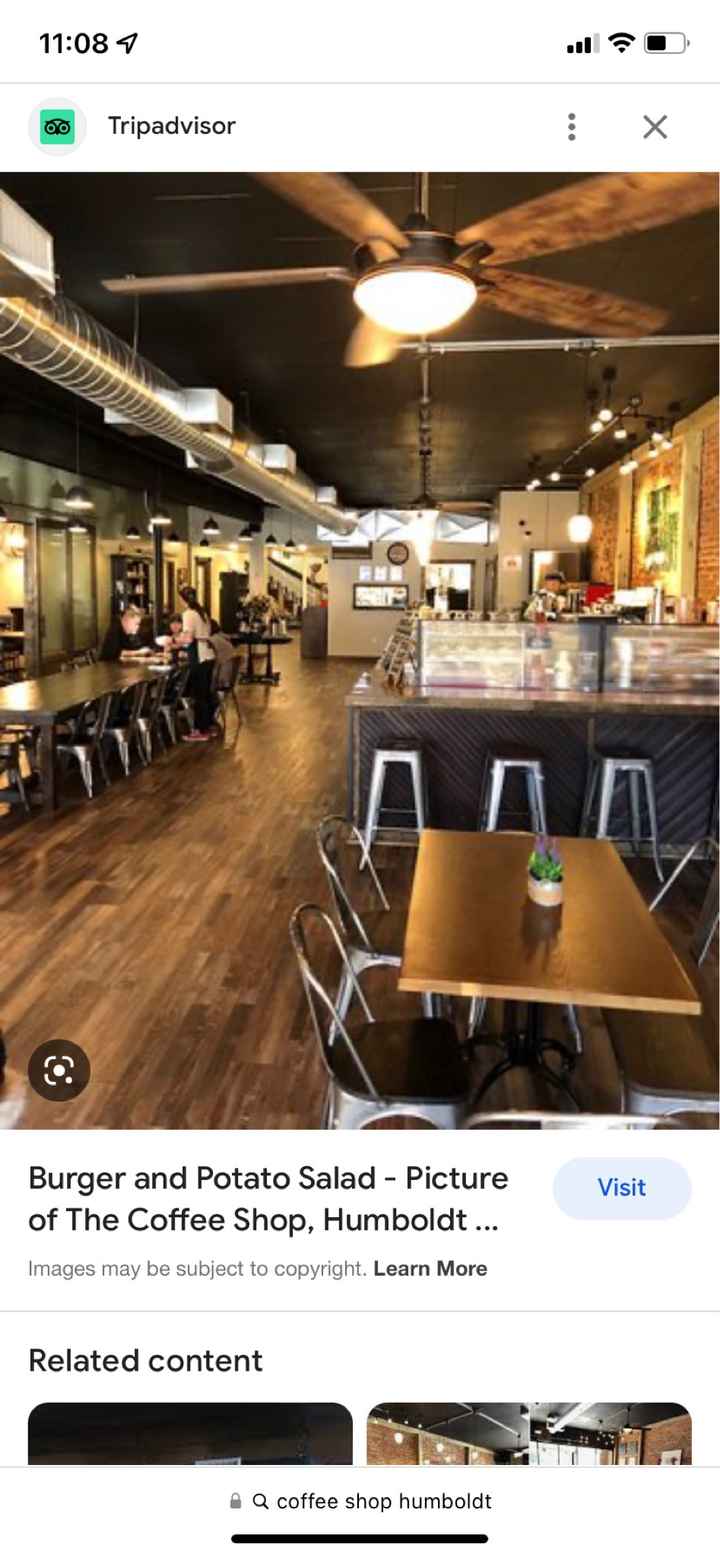 Ceremony and reception in coffee shop - 1