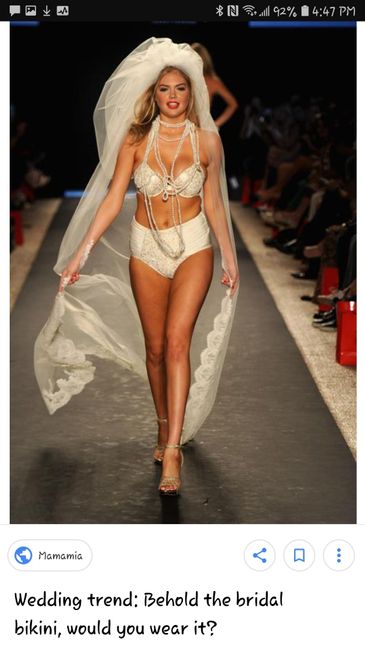 Would a "bikini" Wedding Gown Be All Right If it Is Not a Beach Wedding? - 1