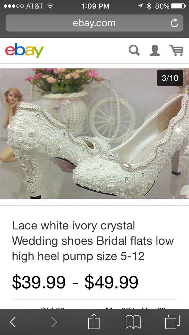 Show off your wedding shoes!