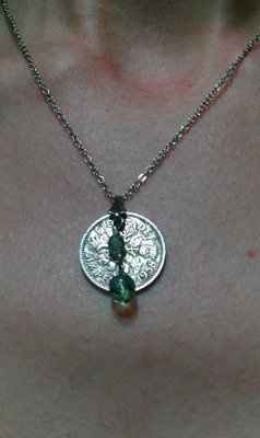 sixpence necklace DIY