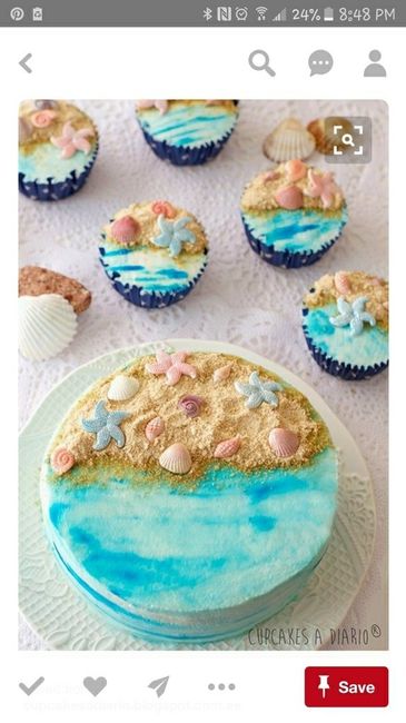 Small wedding cake plus cupcakes?