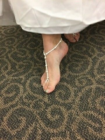 Shoes to wear to ceremony for beach wedding