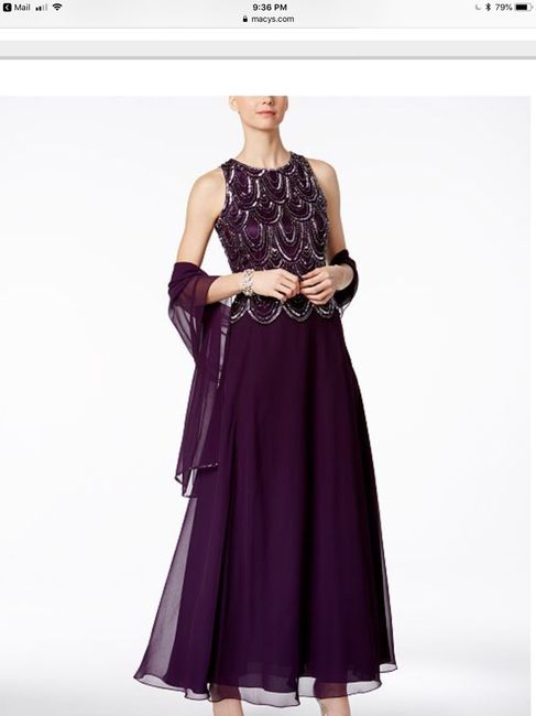 Macy’s mother of bride dress