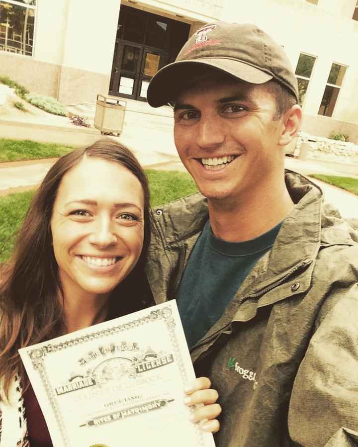 Got our marriage license!