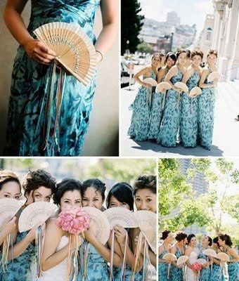 no flowers for bridesmaids?