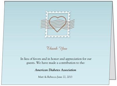 Advice please - donation in lieu of favors