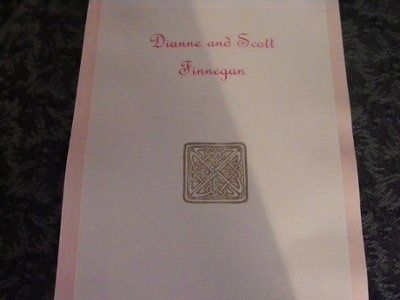 Wedding Programs -vent - Edited -  Finished with pics!!