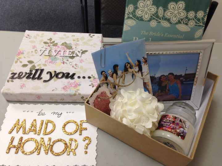 Keepsake box for my MOH and Bridesmaids