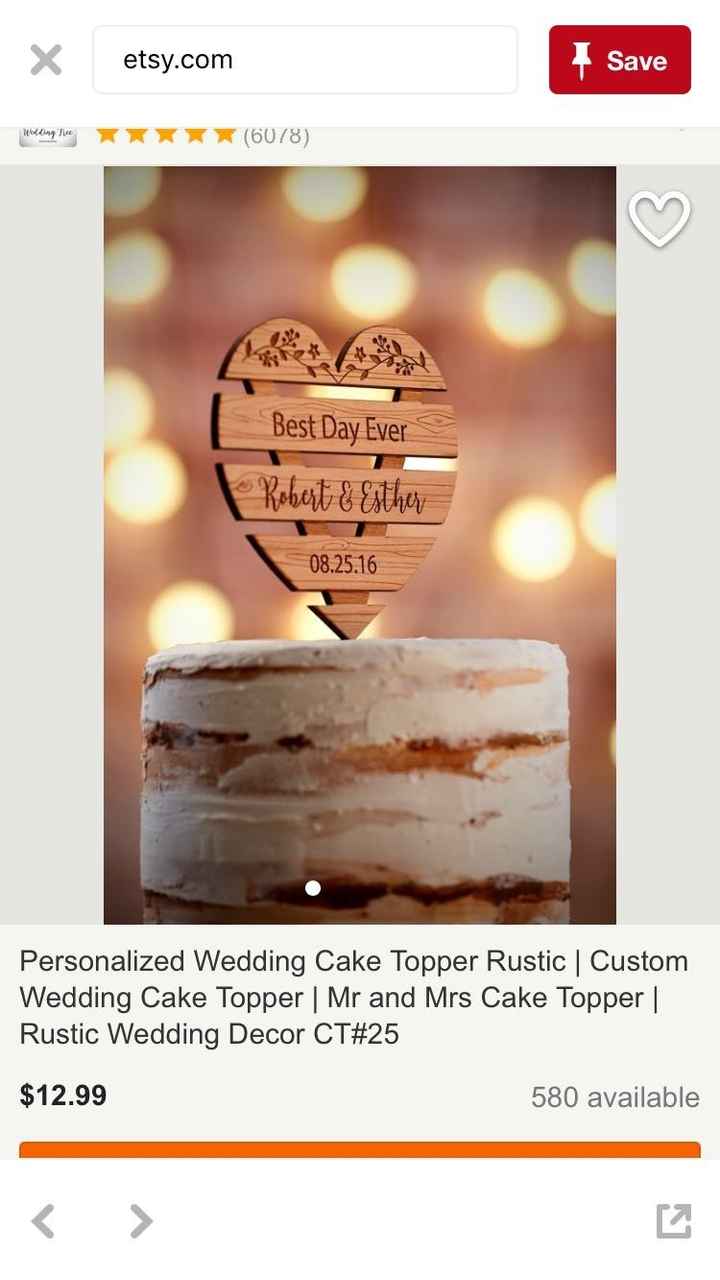 Cake topper