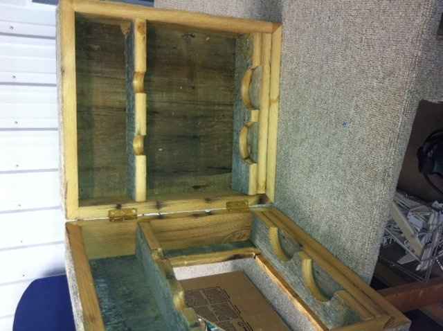 My DIY wine box made by my dad!