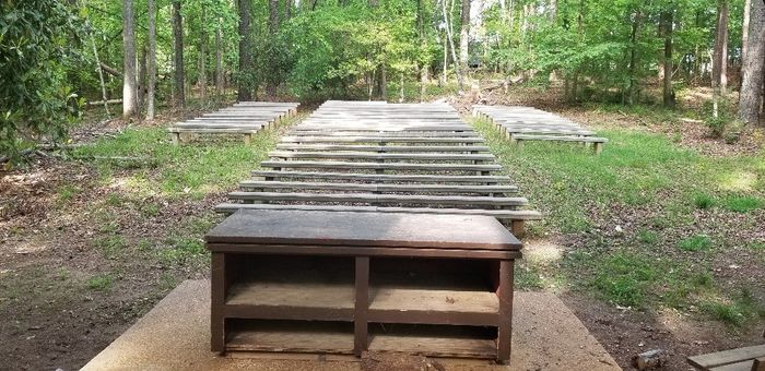 the benches
