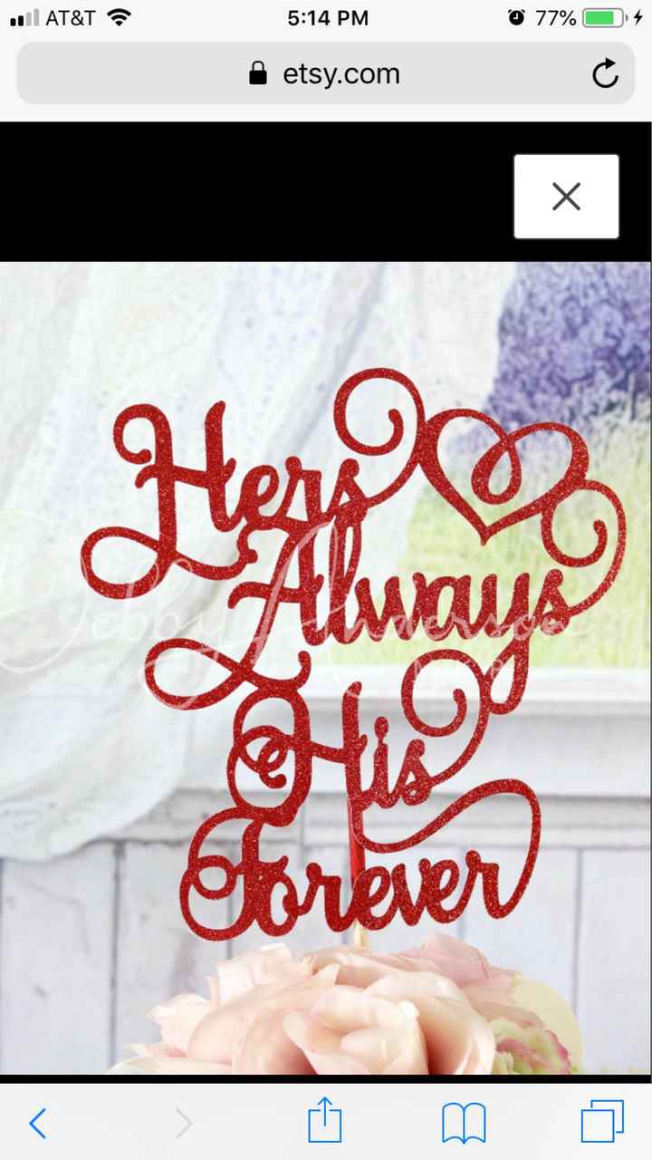 What cake topper did you pick? - 1
