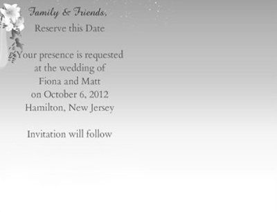 Our Save The Date Postcards
