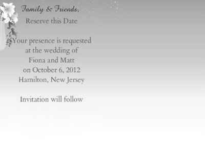 Our Save The Date Postcards