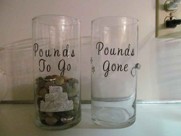 motivational marbles for weight loss obsessed brides