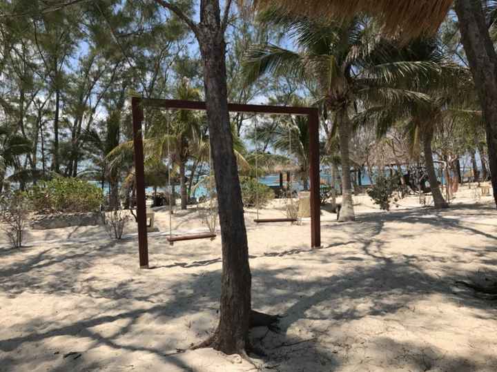 On the private island