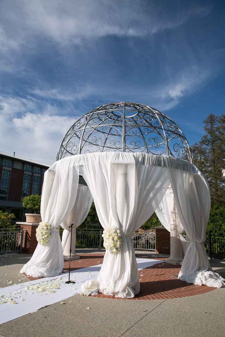 I think you should do some sort of draping