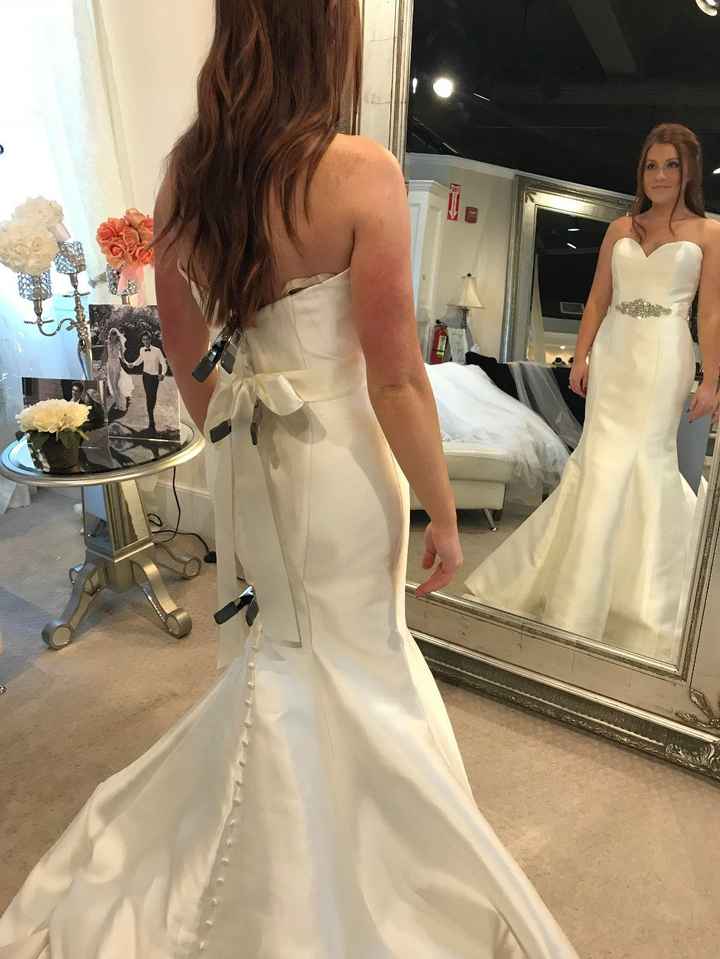 This is the dress without the tulle overskirt!