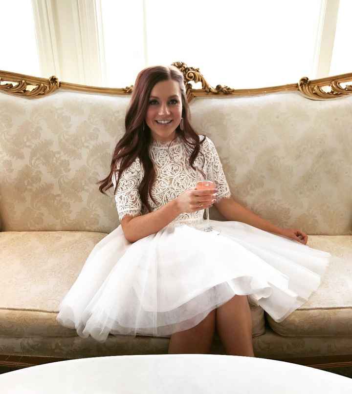 Love your dress! I wore a lace crop top and tulle skirt (from Amazon)!