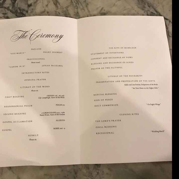 Ceremony Outline - 1