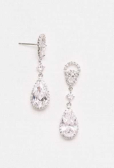 I think some pretty dangly earrings would look perfect!