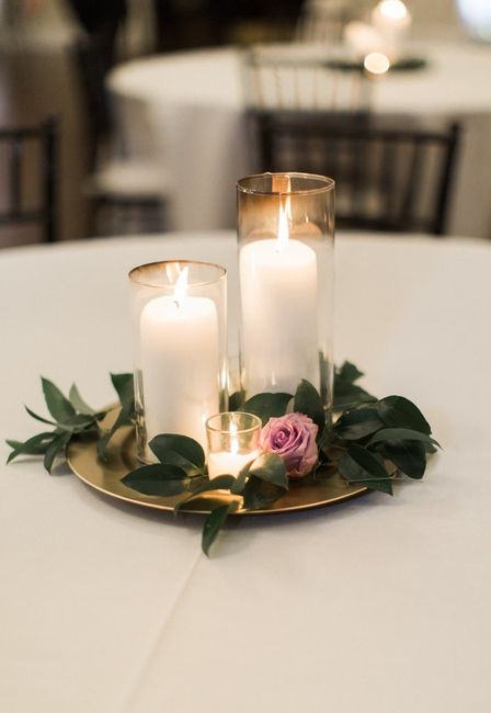 Centerpiece Help - Silver Chargers 1
