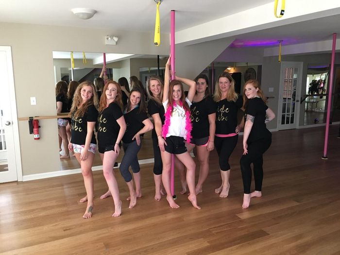 We took a pole dancing class