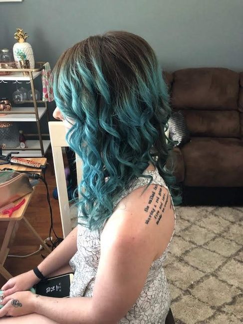 Blue Wedding Hair - 1